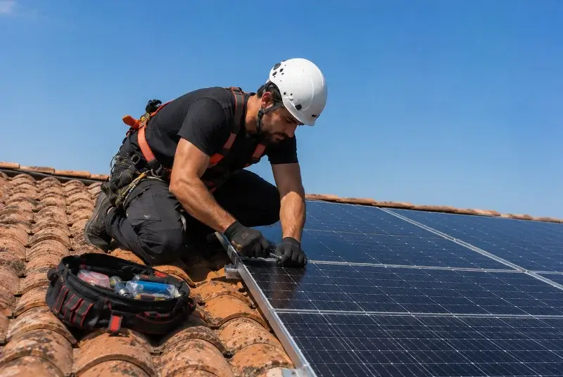 Maintenance et monitoring de panneaux solaires à Montbazin