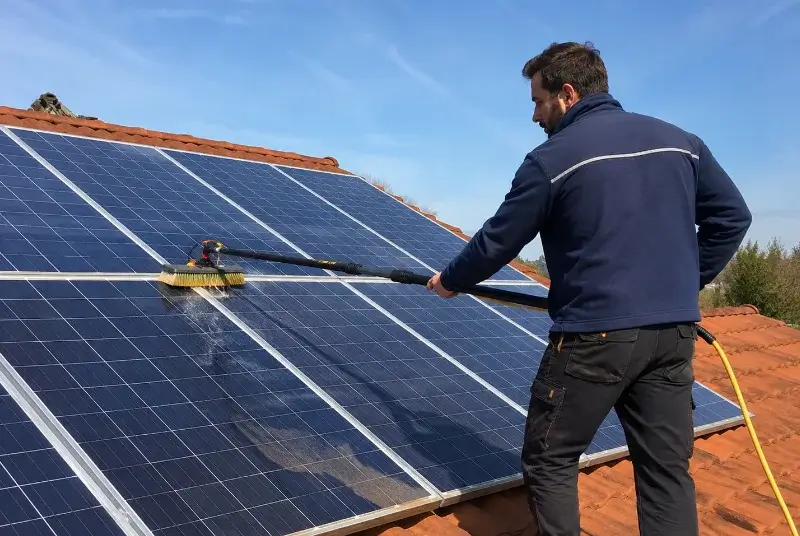 Nettoyage et entretien de panneaux solaires à Montbazin