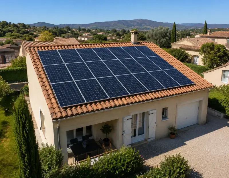 Prime à l'autoconsommation panneaux solaires Montbazin — aide financière de l'État